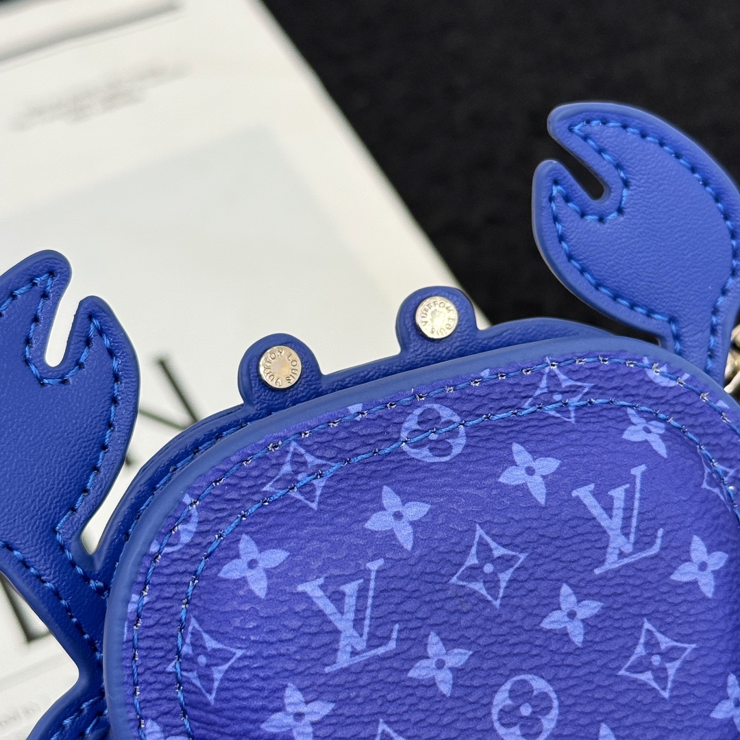 LV Blue Crab Bag Charm M01930
